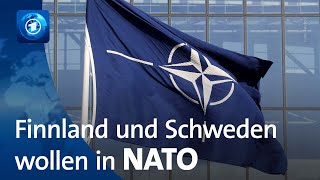 Schweden beantragt offiziell seine Aufnahme in die NATO [upl. by Nahtan24]