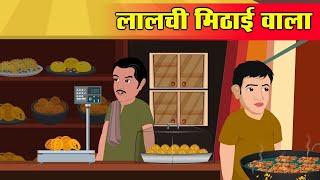 सोहन लालची मिठाई वाला Moral stories hindi हिन्दी कहानी kahaniya panchatantra kahaniya ampFairy tales [upl. by Tillion]