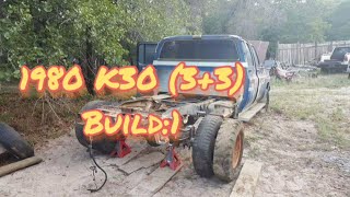 1980 K30 11 Crew Cab Dually 4x4 Squarebody Restoration Build Cab [upl. by Kiran]