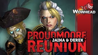 Derek and Jaina Proudmoore Reunion Cinematic Patch 815 [upl. by Ynaffit]