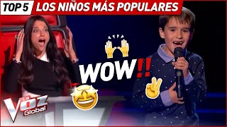 Son los talents MÁS POPULARES de La Voz Kids [upl. by Kirstyn]