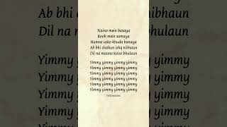 Yimmy Yimmy Lyrics✨ trending tayc lyrics statusvideo shortsfeed music shorts [upl. by Noyr791]