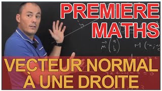 Vecteur normal à une droite  Maths 1ère  Les Bons Profs [upl. by Enuj]