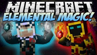 Minecraft  ELEMENTAL MAGIC Play with Fire Ice amp More  Mod Showcase 162 [upl. by Namqul]