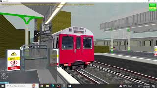 OpenBVE District Line to Edgware Road to Putney Bridge [upl. by Oinafipe]