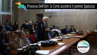 Processo DellUtri il pentito Spatuzza deporrà in aula [upl. by Aedni]