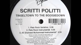 Scritti Politti  Tinseltown To The Boogiedown Ali Shaheed Muhammad Instrumental [upl. by Harwilll]