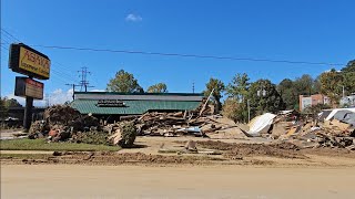 Biltmore Village after Hurricane Helene [upl. by Nomyad]