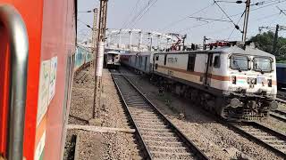 12595 HUMSAFAR EXPRESS MEETS 12876 NEELANCHAL EXPRESS EXTREME HONKING [upl. by Guadalupe674]