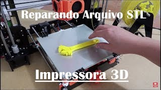 SUPER DICA Como reparar arquivo STL para impressora 3D [upl. by Anaibaf]