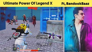 ULTIMATE POWER OF Legend X M416 GOD FtBandookBaaz  PUBG MOBILE [upl. by Anilac]