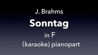 quotSontag quot J Brahms in F major Piano accompanimentkaraoke [upl. by Pellikka]