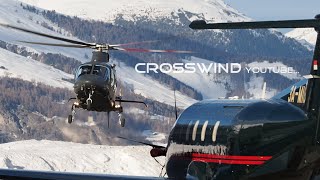 Helicopter Special with Cockpit View Engadin Airport [upl. by Ettevad245]