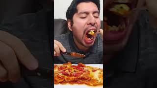 Vegetable lasagna mukbang shorts lasagna mukbang [upl. by Dibbell]