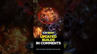 POE 325 TOP 3 FIRE POE BUILDS  POE BUILDS shorts pathofexile poebuilds poe [upl. by Htaras926]