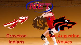 HS Volleyball Groveton vs San Augustine [upl. by Allerbag]