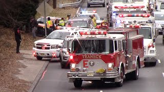 Teaneck Volunteer Ambulance Corps Responding To Route 4 MVA 121218 [upl. by Igic]