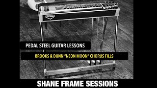 Pedal Steel Guitar Lesson Neon Moon Chorus Fills Brooks amp Dunn [upl. by Ongun]