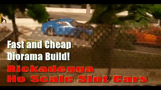 Building a fast and cheap diorama for Ho Scale Slot Cars afxracing [upl. by Ikoek727]