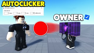 AUTOCLICKER vs OWNER In Blade Ball [upl. by Bremer]