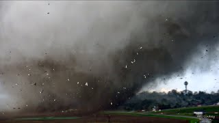 Wedge tornado tears through Minden Iowa [upl. by Euridice]