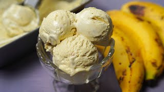 Banana Ice Cream Recipe  Easy Homemade Ice Cream Recipe  Yummy [upl. by Evers]