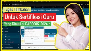 Tugas Tambahan Untuk Guru Sertifikasi Guru Yang Diakui di DAPODIK [upl. by Hsuk460]