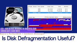 SSD  HDD Defrag Windows 10 1903 NTFS Diskeeper TRIM Consolidate Hard Drive PerfectDisk [upl. by Lynette]