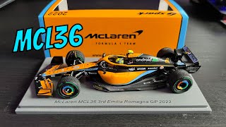 Spark 143 F1 Diecast Review  2022 McLaren MCL36  Lando Norris [upl. by Baras74]