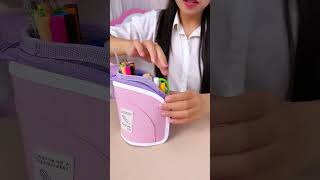 Largecapacity pencil case turns into a pen holder in one second making it much easier to find [upl. by Ahseenal]