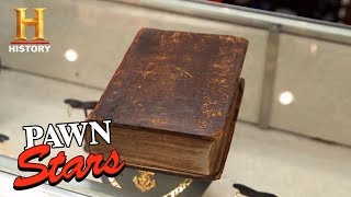 Pawn Stars 1583 Geneva Bible Season 15  History [upl. by Teeter327]