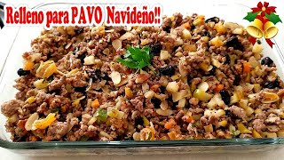 Delicioso RELLENO PARA PAVO Navideño 🍾🌲😋 CrisEnLaCocina [upl. by Alrich]