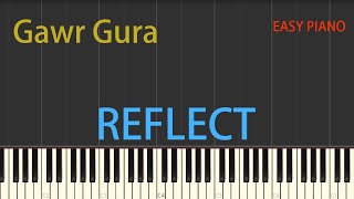 Gawr Gura・REFLECT・楽譜あり・初心者向け・初級Tutorial No66【簡単ピアノ】 [upl. by Littman]