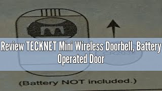 Review TECKNET Mini Wireless Doorbell Battery Operated Doorbell with RGB Light IP66 Waterproof USB [upl. by Llatsyrc804]