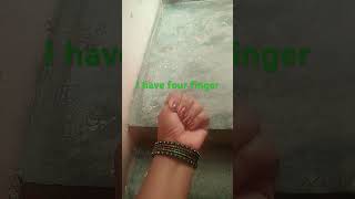 👆✌️👍👌 I have four finger  trending YouTube funny👆✌️👍👌 [upl. by Alyek]