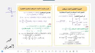 الصورة القطبية والصورة الديكارتية للمعادلات [upl. by Llig]