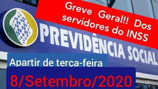 URGENTE Greve dos servidores do INSS no país apartir desta terçafeira 8Setembro [upl. by Arlena]