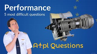 TOUGHEST 5 Performance questions from EASA ATPL Questions database Captain Joe amp Fabi [upl. by Esinaj672]