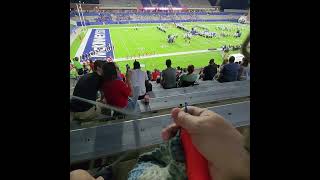 91324  crocheting before marching band performance  halftime show [upl. by Ellehciram]