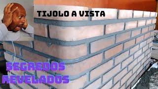 Tijolo a vista melhor passo a passo do You tube [upl. by Eninotna932]