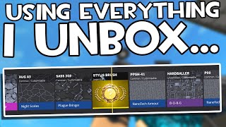 USING EVERY WEAPON I UNBOX IN PHANTOM FORCES [upl. by Seuqram]