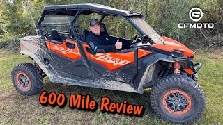 CFMOTO ZFORCE 4 Seater 600 Mile Review Plus Accessories  Best Family Cruiser [upl. by Rett]