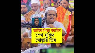 জাতির পিতা ইব্রাহিম শেখ মুজিব ঘোড়ার ডিম  রফিকুল ইসলাম মাদানী  rafiqul islam madani waz shorts [upl. by Sinnoda]