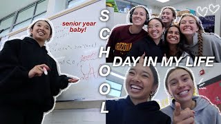 SCHOOL DAY IN MY LIFE as a senior in high school  Vlogmas Day 4 [upl. by Rezzani363]