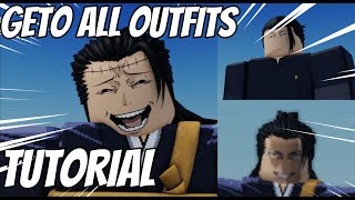 Suguru Geto All Outfits Tutorial [upl. by Hansiain]