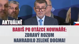 BABIŠ po otázce novináře se TVRDĚ pustil DO EU a GREEN DEALU [upl. by Ramad496]