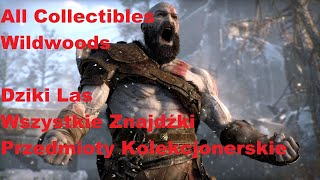 God of War All Collectibles Wildwoods Dziki Las Wszystkie Znajdźki Przedmioty Kolekcjonerskie [upl. by Nlycaj605]