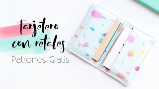 Como hacer un TARJETERO de Tela con retales DIY Lorena Gil [upl. by Atnovart]