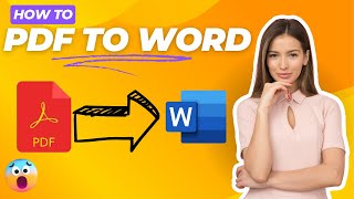 How to Convert PDF to Word Doc for FREE  2024 [upl. by Francene]