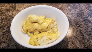 A simple healthy breakfast  scrambled eggs [upl. by Anekam]